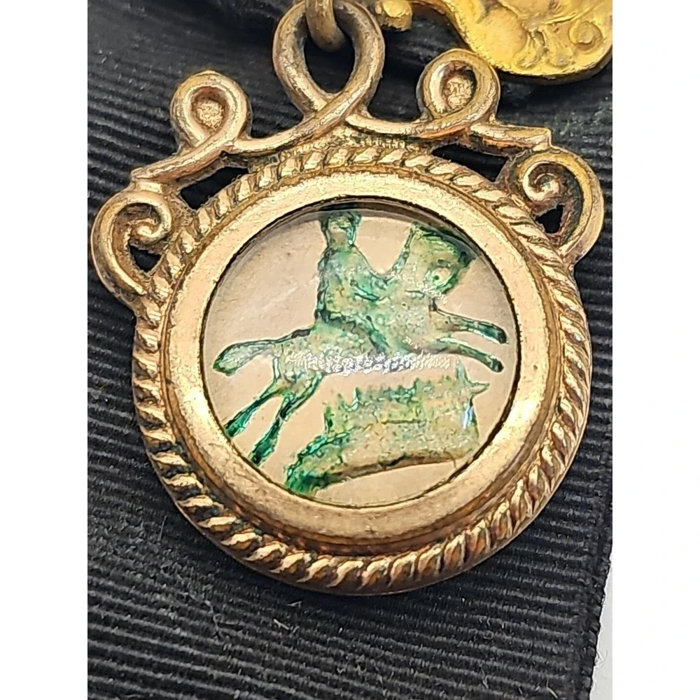 EARLY LOYAL ORDER OF MOOSE WATCH Pocket Watch Clasp Horse Scene
